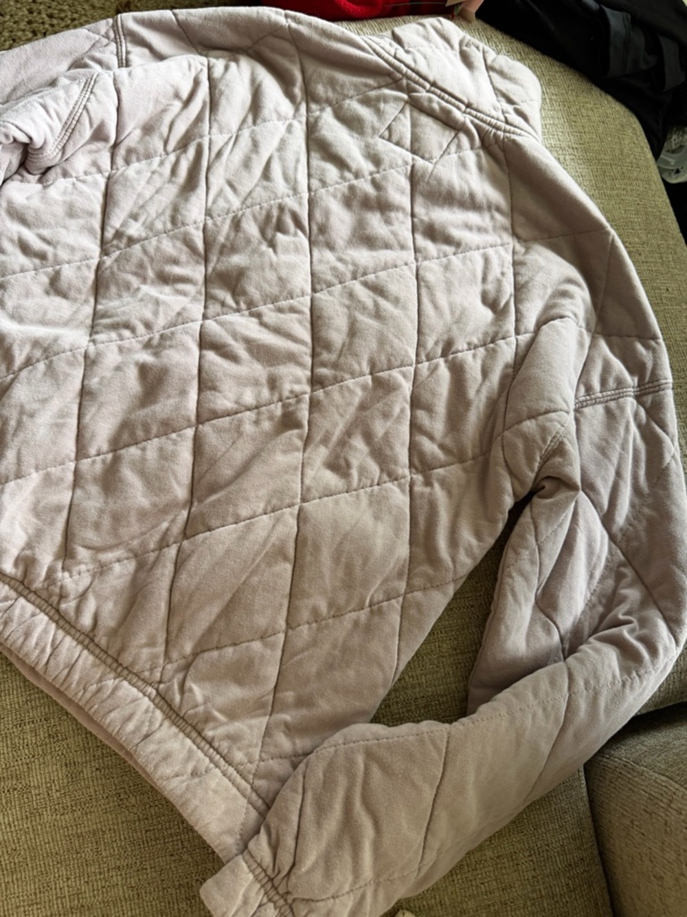 Abercrombie and Fitch Women's Half-Zip Quilted Fleece Jacket - Picture 10 of 10